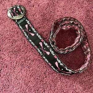 Reversible lacrosse themed belt. One size